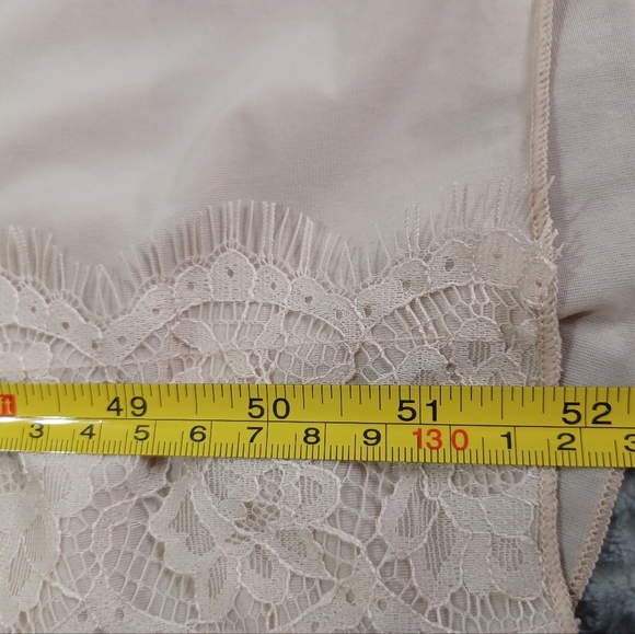 NWT Cream Zara maxi Lace Dress Slightly Sheer Boho Soft Girl Angelic Fairycore - Picture 9 of 11